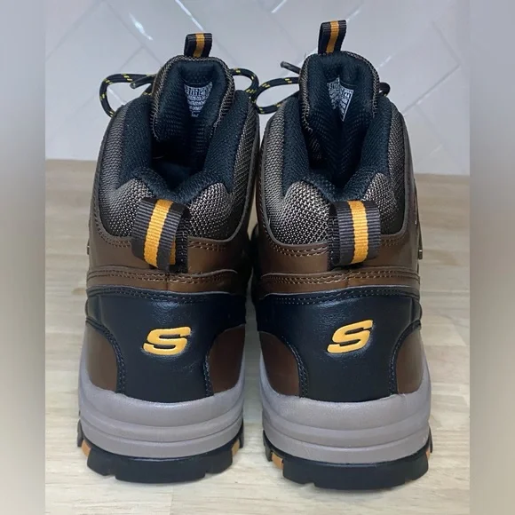 Skechers Men's Relaxed Fit: Relment - Pelmo WP Hiking Boots Brown Size 12 - Picture 3 of 9